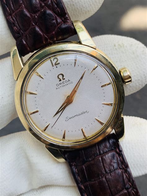 omega gold watch vintage mens|vintage omega automatic men's watch.